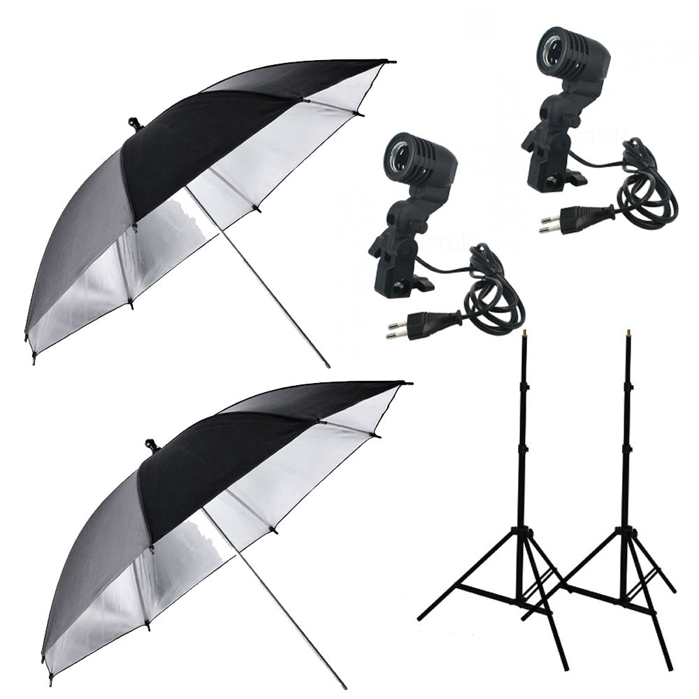 Godox UB-008 33inç 84cm Gümüş Şemsiye Tek Duylu İkili Set Bundle