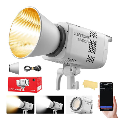 Godox LE200Bi 220W Bi-Color COB LED 11 FX Efektli Stüdyo Sürekli Işık Kaynağı