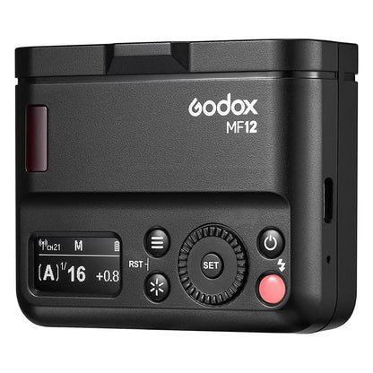 Godox MF12 K2 Makro Flaş Difüzörlü İkili Set + XPRO-C TTL Canon Tetikleyici