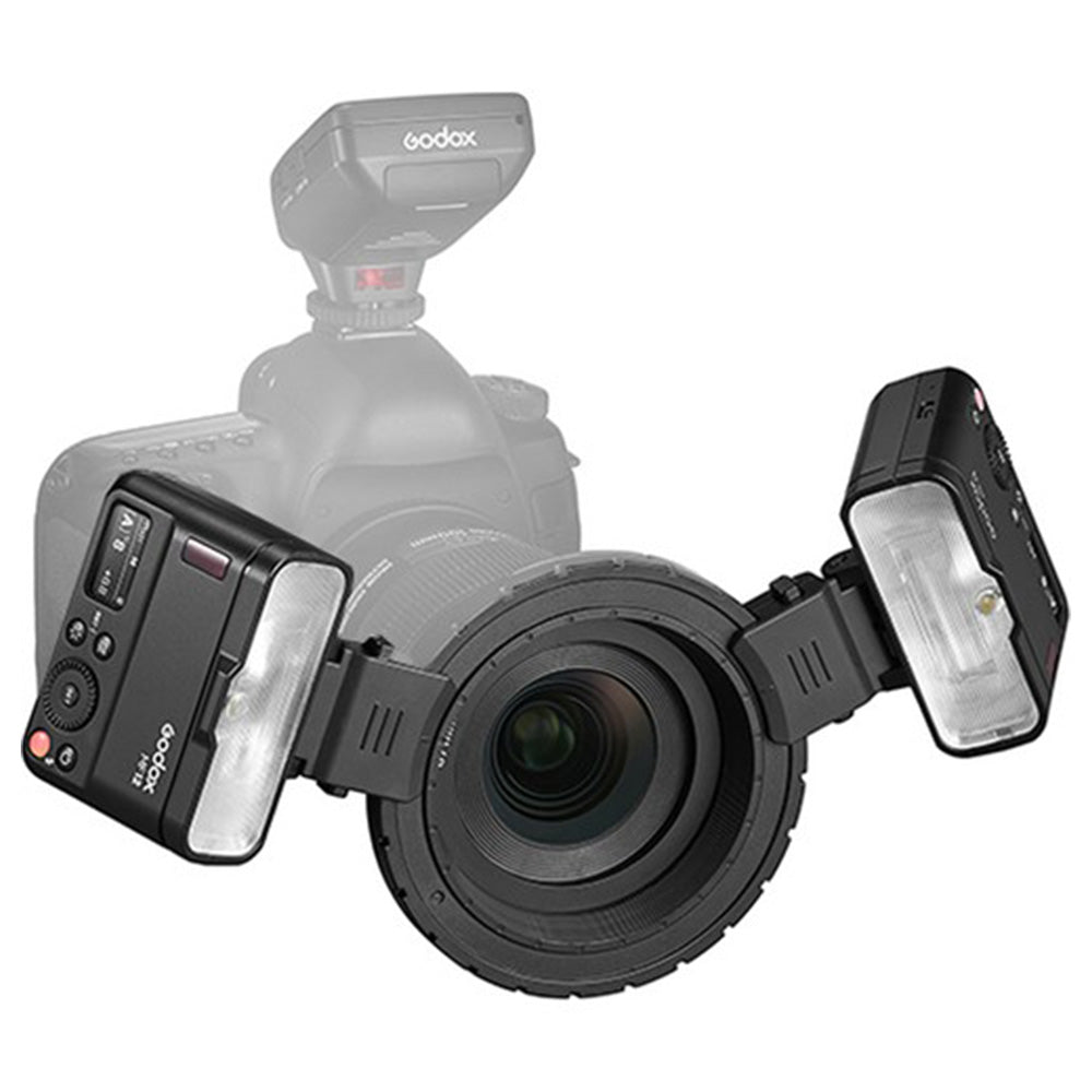 Godox MF12 K2 Makro Flaş Difüzörlü İkili Set + XPRO-N TTL Nikon Tetikleyici