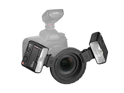 Godox MF12 Makro Flaş İkili Set + XPRO-C TTL  Canon Tetikleyici