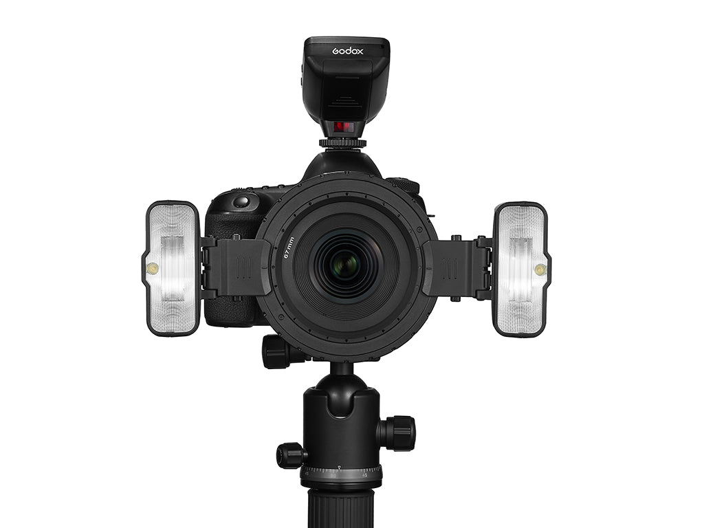 Godox MF12 Makro Flaş İkili Set + XPRO-C TTL  Canon Tetikleyici