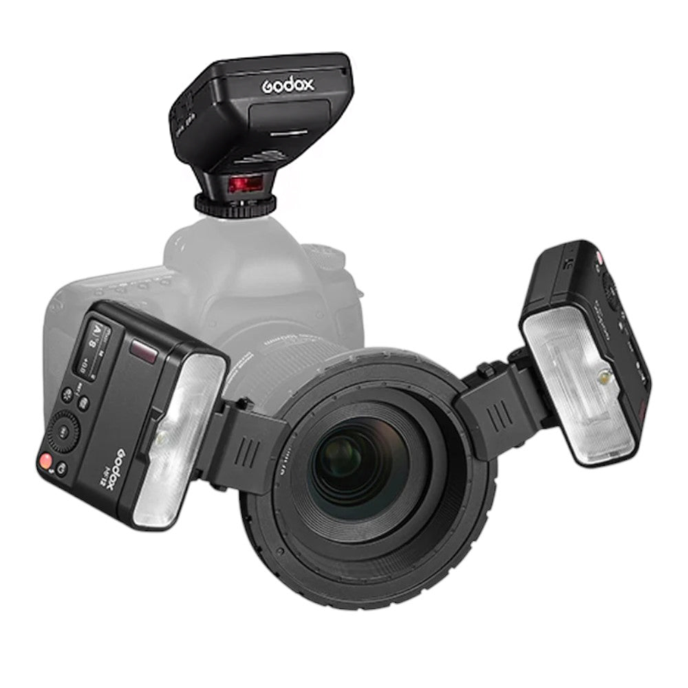 Godox MF12 Makro Flaş ikili Set + XPRO-N TTL Nikon Tetikleyici