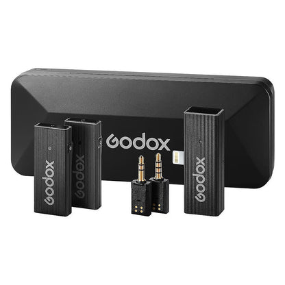 Godox Movelink Mini UC Kit 2 Kablosuz Yaka Mikrofonu Kit Apple Uyumlu