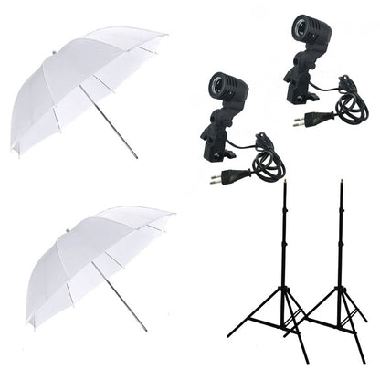 Godox UB-008 33inç 84cm Transparan Şemsiye Tek Duylu İkili Set Bundle