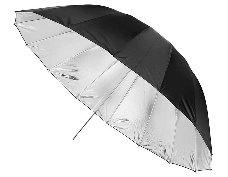 Godox UB-L3 75inç 185cm Büyük Siyah / Gümüş Şemsiye