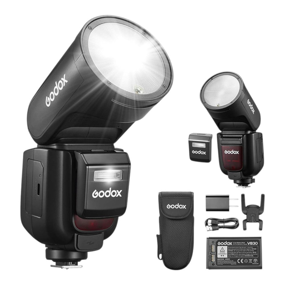 Godox V1 Pro Canon Uyumlu Yuvarlak Kafa Tepe Flaşı