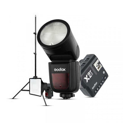 Godox V1 Sony Flaş Full Set (Flaş, Tetikleyici, Softbox, Tripod)