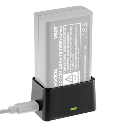 Godox VC26 USB Şarj Aleti (V1, V860III, AD100Pro, MF-R76)